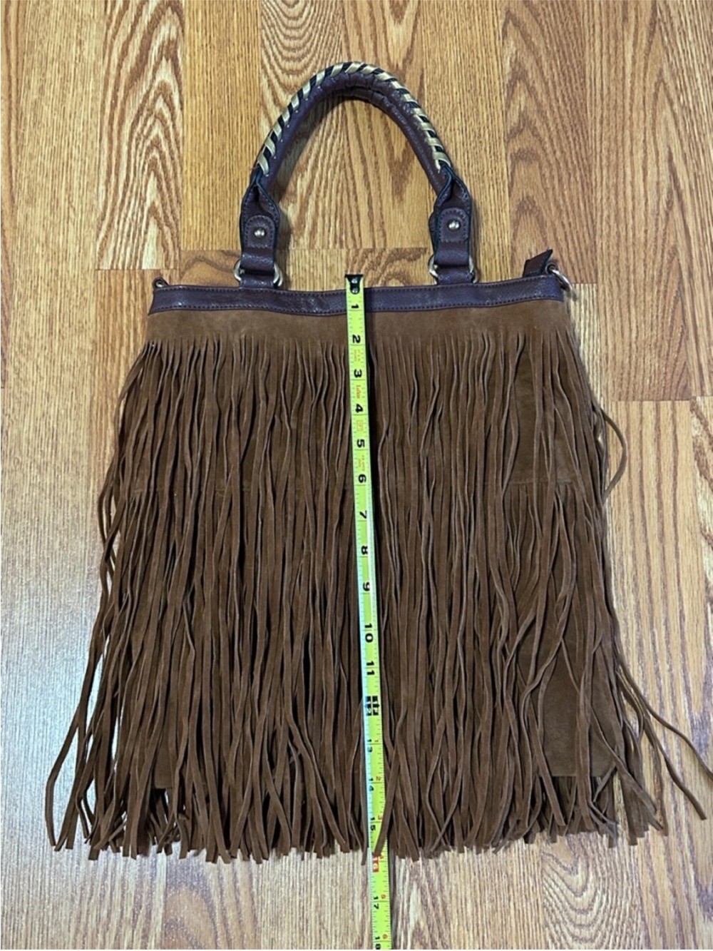 Western Brown Fringe Tote Bag - Picture 5 of 8